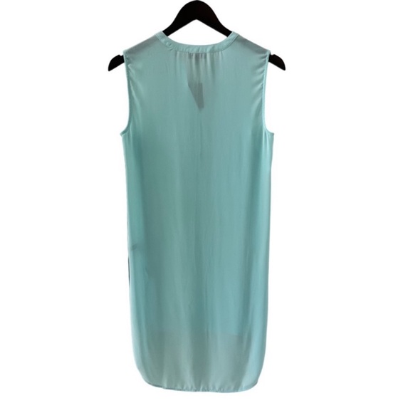 The Limited Light Blue Sleeveless Split Neck Long Top Size Small - Picture 5 of 7